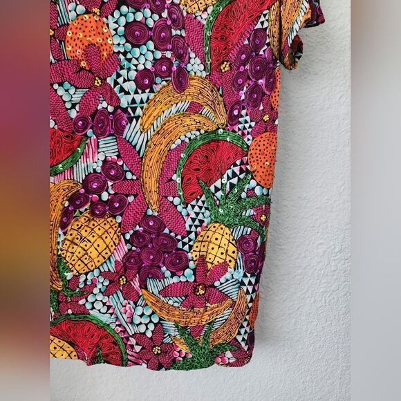 Ok-Sam ll embroidery fruitand flowers blouse - Picture 2 of 15